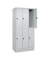 Spind Classic PLUS lichtgrau 080320-30 S10009, 6 Schließfächer 90,0 x 50,0 x 195,0 cm